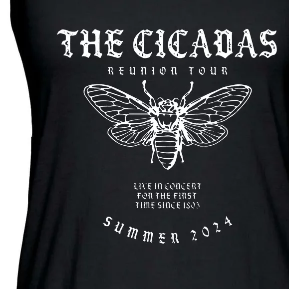 Cicada 2024 Funny Cicada Reunion Ladies Essential Flowy Tank