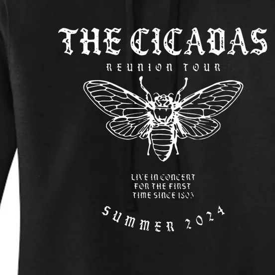 Cicada 2024 Funny Cicada Reunion Women's Pullover Hoodie