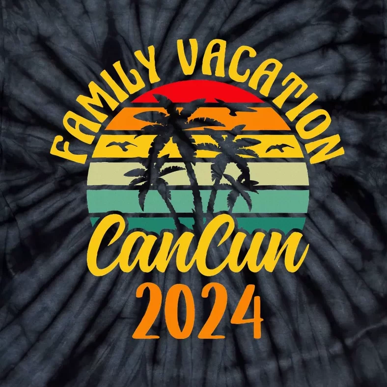 Cancun 2024 Family Vacation Trip Matching Tie-Dye T-Shirt