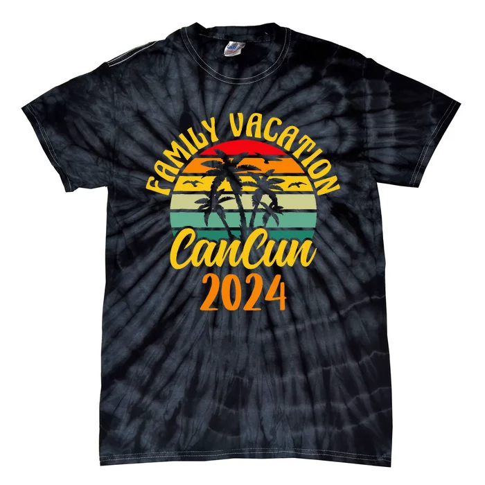 Cancun 2024 Family Vacation Trip Matching Tie-Dye T-Shirt