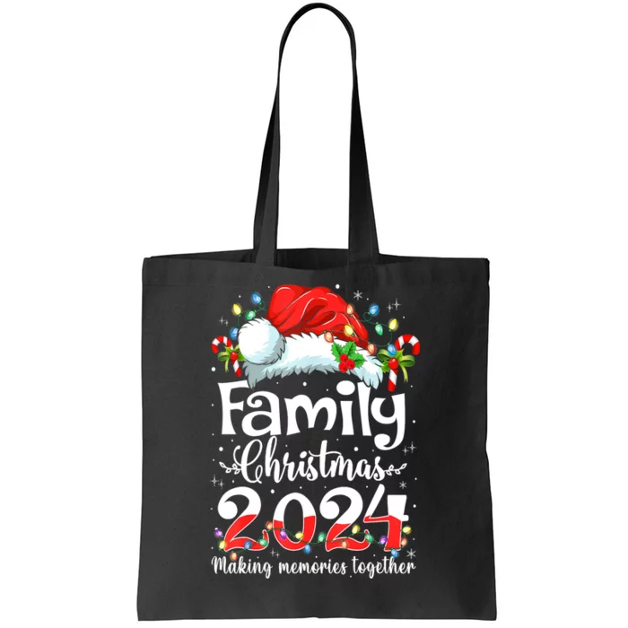 Christmas 2024 Family Matching Squad Santa Elf Funny Xmas Gift Tote Bag