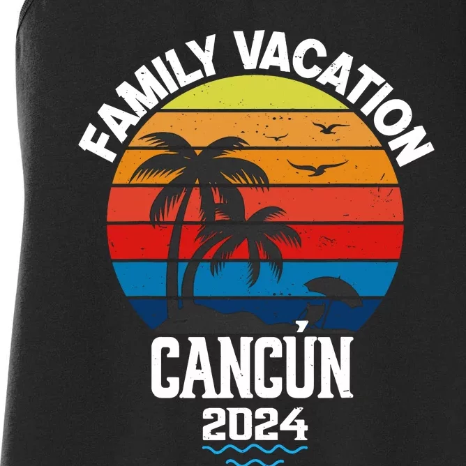 Cancun 2024 Family Vacation Trip Matching Group Women's Racerback Tank