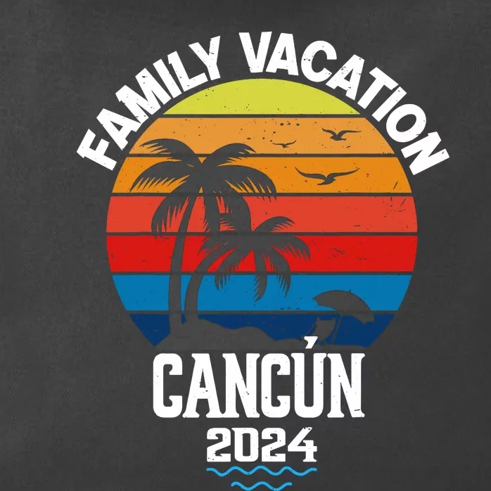 Cancun 2024 Family Vacation Trip Matching Group Zip Tote Bag