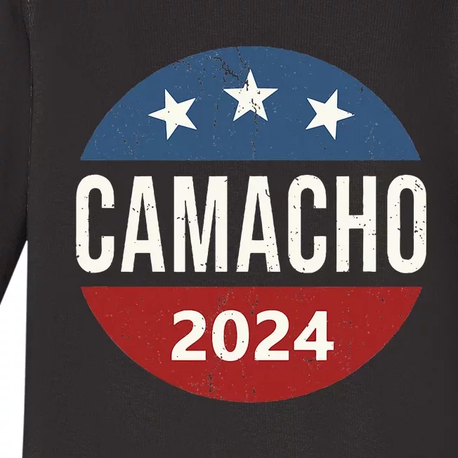 Camacho 2024 funny american flag Baby Long Sleeve Bodysuit