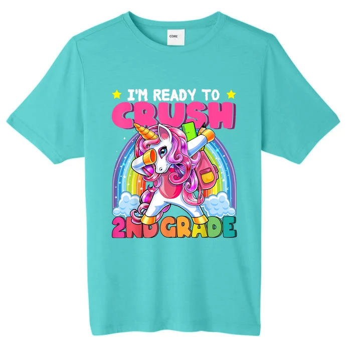 Crush 2nd Grade Dabbing Unicorn Back To School Girl Gift ChromaSoft Performance T-Shirt