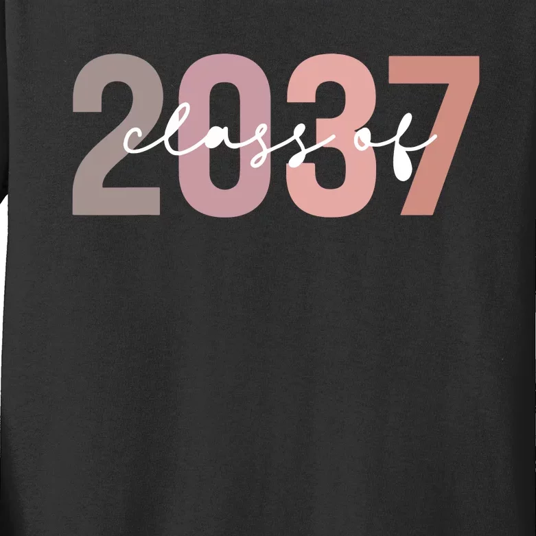 Class 2037 Graduation Kids Long Sleeve Shirt