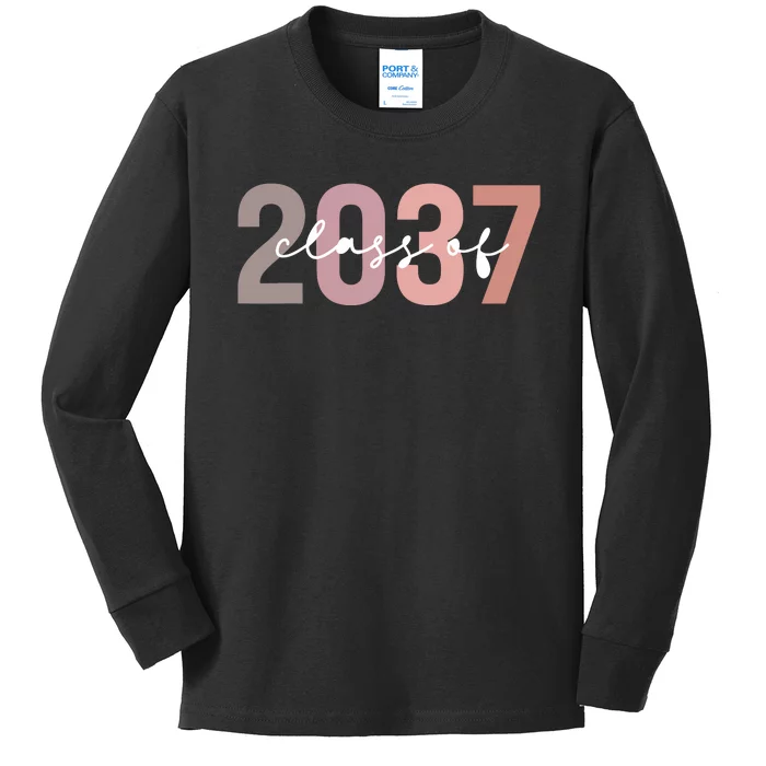 Class 2037 Graduation Kids Long Sleeve Shirt