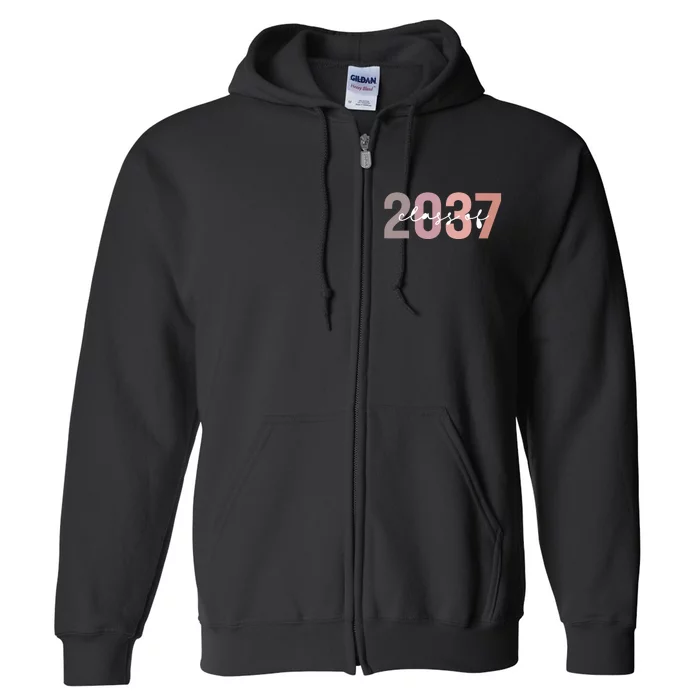 Class 2037 Graduation Full Zip Hoodie