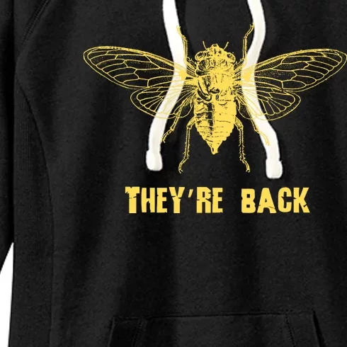 Cicada 2024 Invasion Double Emergence Women's Fleece Hoodie