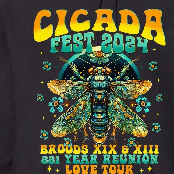 Cicada 2024 Insect Cicada Lover Premium Hoodie