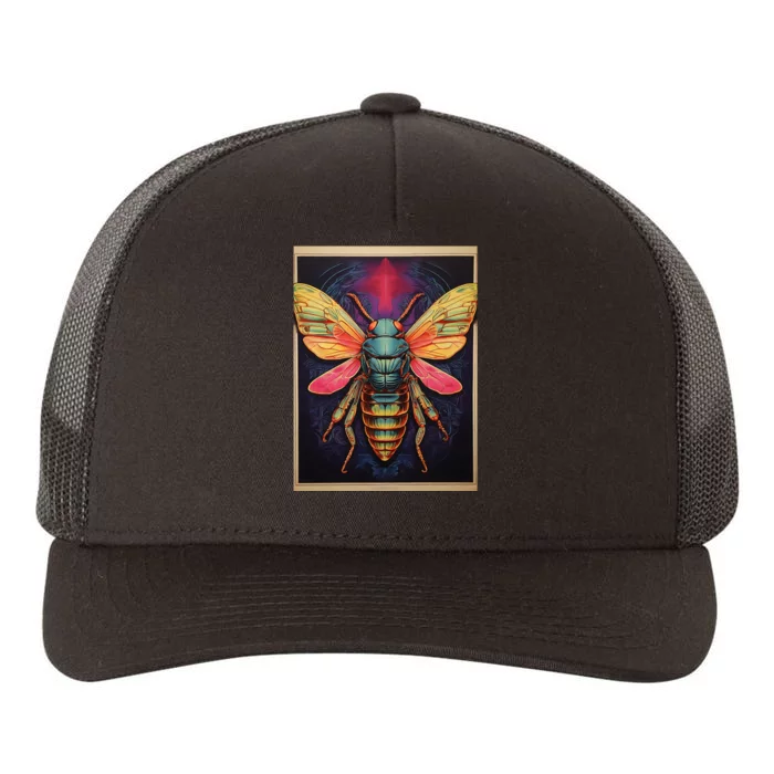 Cicada 2024 Invasion Double Emergence Yupoong Adult 5-Panel Trucker Hat