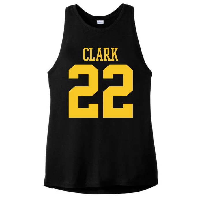 Clark 22 Iowa Basketball Ladies Tri-Blend Wicking Tank