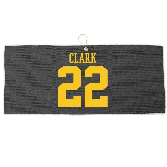 Clark 22 Iowa Basketball Large Microfiber Waffle Golf Towel