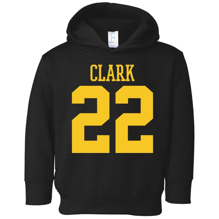 Clark 22 Iowa Basketball Toddler Hoodie