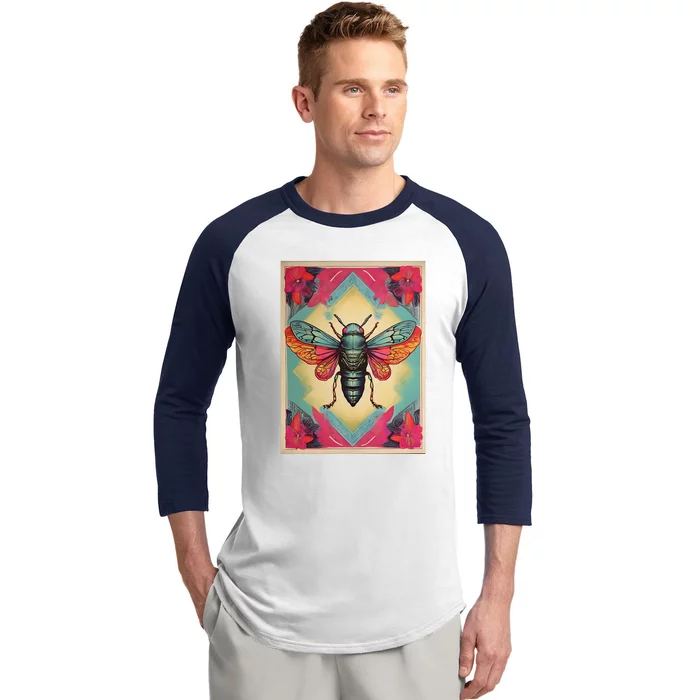 Cicada 2024 Invasion Double Emergence Baseball Sleeve Shirt