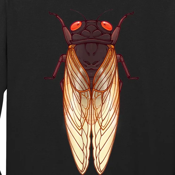 Cicada 2024 Invasion Emergence Swarm Brood Xiii Xix Tall Long Sleeve T-Shirt