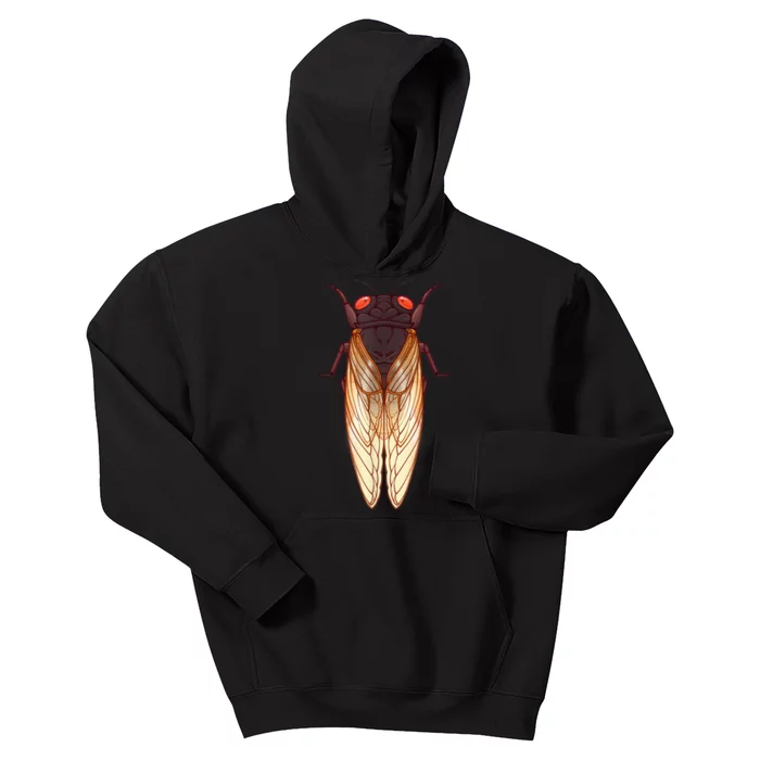 Cicada 2024 Invasion Emergence Swarm Brood Xiii Xix Kids Hoodie