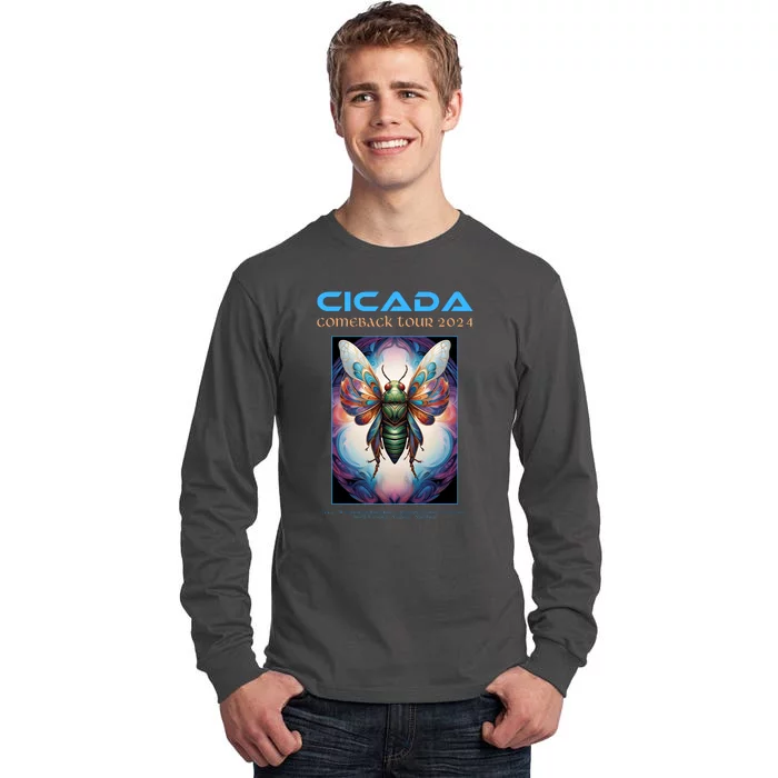 Cicada 2024 Invasion Double Emergence Tall Long Sleeve T-Shirt