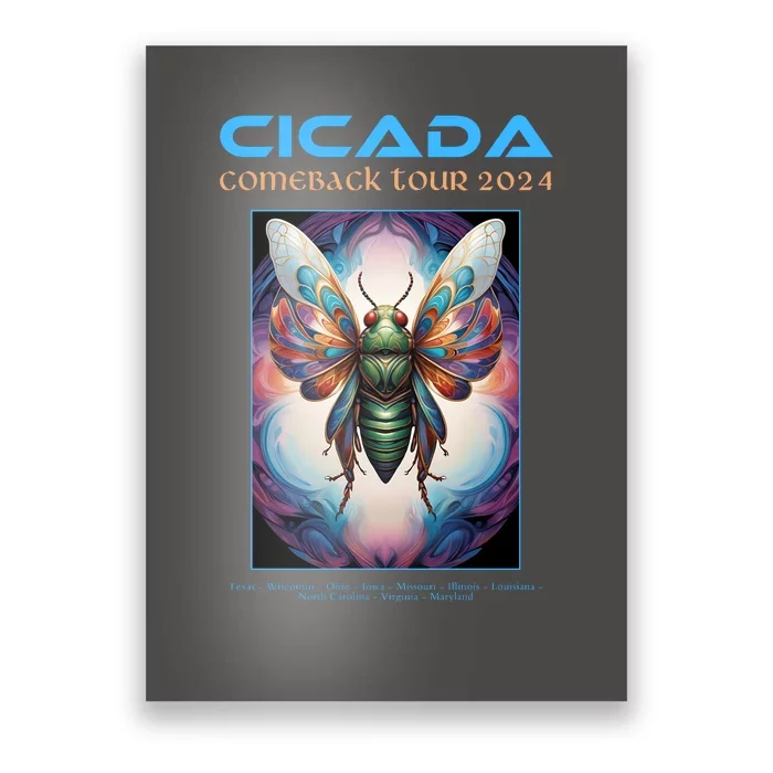 Cicada 2024 Invasion Double Emergence Poster