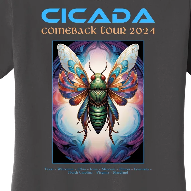 Cicada 2024 Invasion Double Emergence Women's T-Shirt