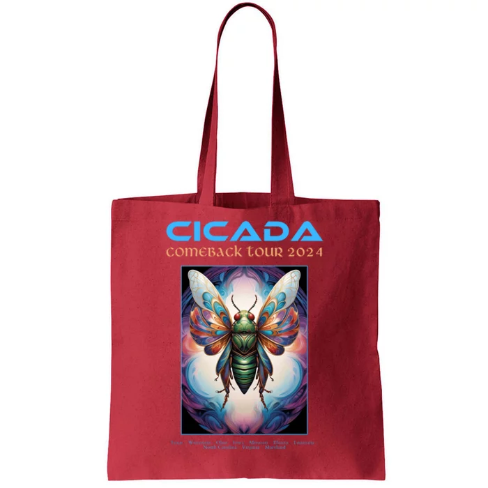 Cicada 2024 Invasion Double Emergence Tote Bag