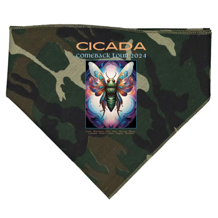 Cicada 2024 Invasion Double Emergence USA-Made Doggie Bandana