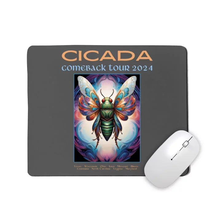 Cicada 2024 Invasion Double Emergence Mousepad