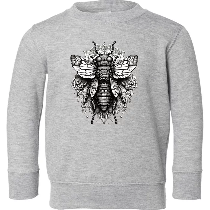 Cicada 2024 Invasion Double Emergence Toddler Sweatshirt