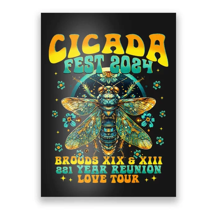 Cicada 2024 Insect Cicada Lover Poster