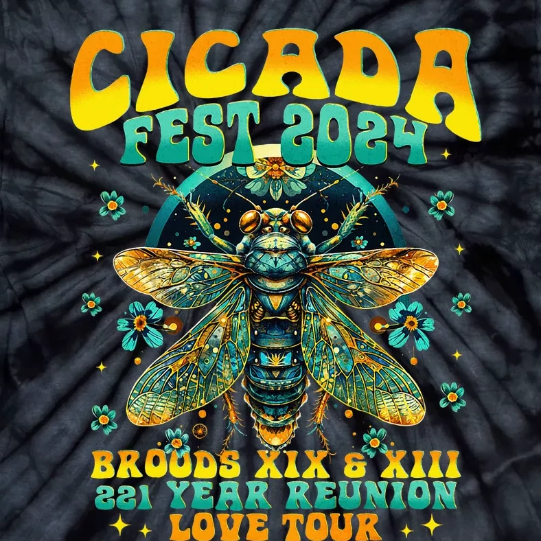 Cicada 2024 Insect Cicada Lover Tie-Dye T-Shirt