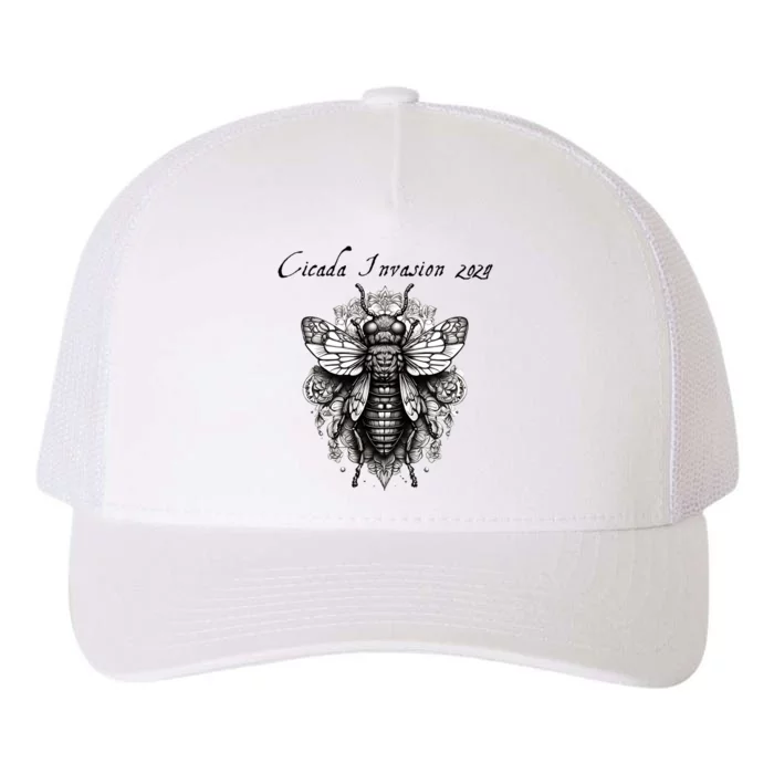 Cicada 2024 Invasion Double Emergence Yupoong Adult 5-Panel Trucker Hat