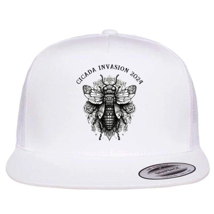 Cicada 2024 Invasion Double Emergence Flat Bill Trucker Hat