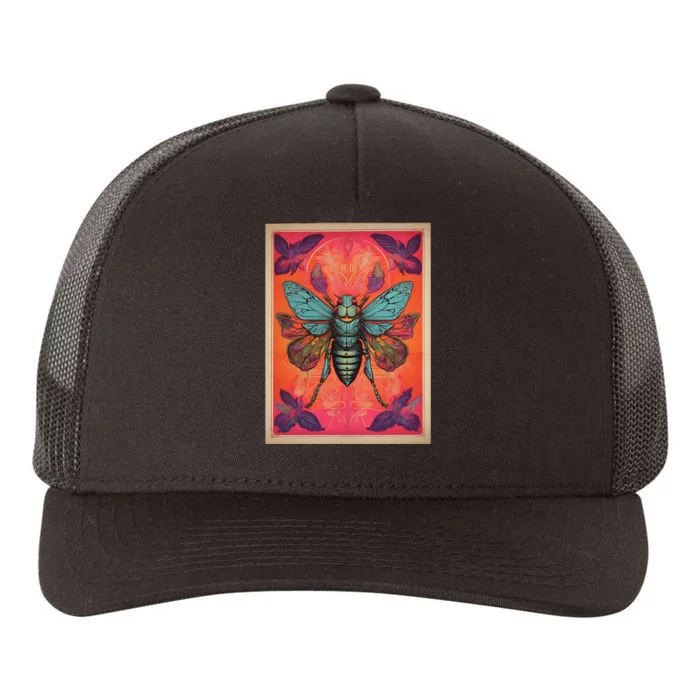 Cicada 2024 Invasion Double Emergence Yupoong Adult 5-Panel Trucker Hat