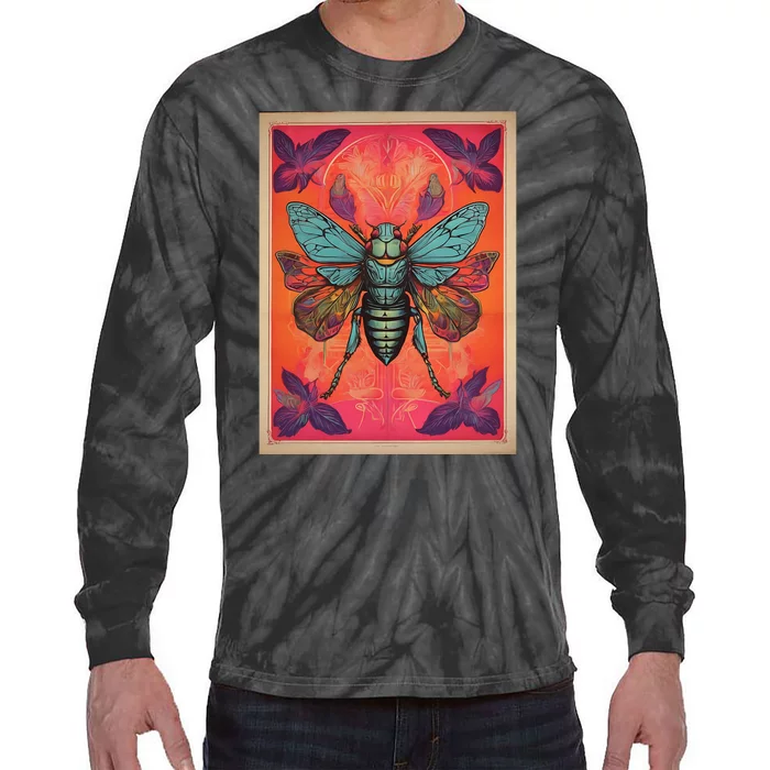 Cicada 2024 Invasion Double Emergence Tie-Dye Long Sleeve Shirt