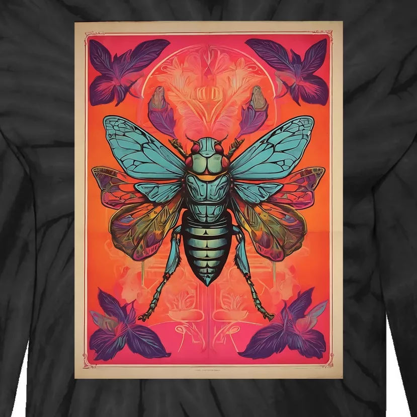 Cicada 2024 Invasion Double Emergence Tie-Dye Long Sleeve Shirt