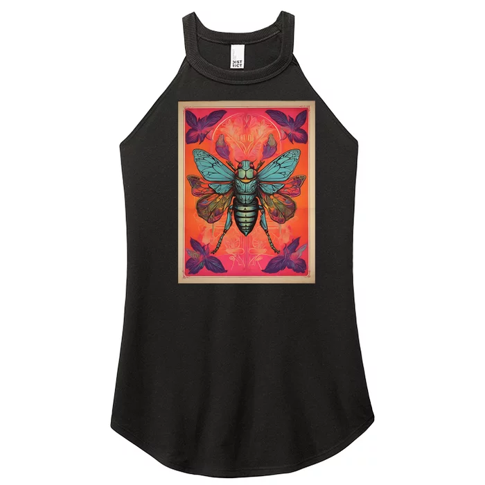 Cicada 2024 Invasion Double Emergence Women’s Perfect Tri Rocker Tank