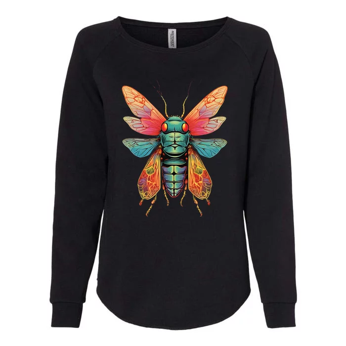 Cicada 2024 Invasion Double Emergence Womens California Wash Sweatshirt