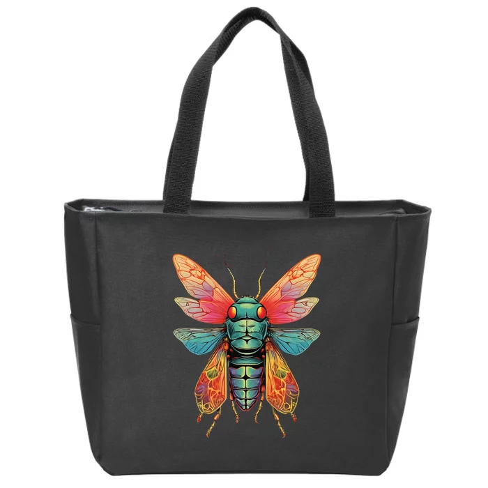 Cicada 2024 Invasion Double Emergence Zip Tote Bag