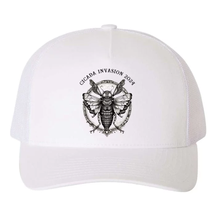 Cicada 2024 Invasion Double Emergence Yupoong Adult 5-Panel Trucker Hat