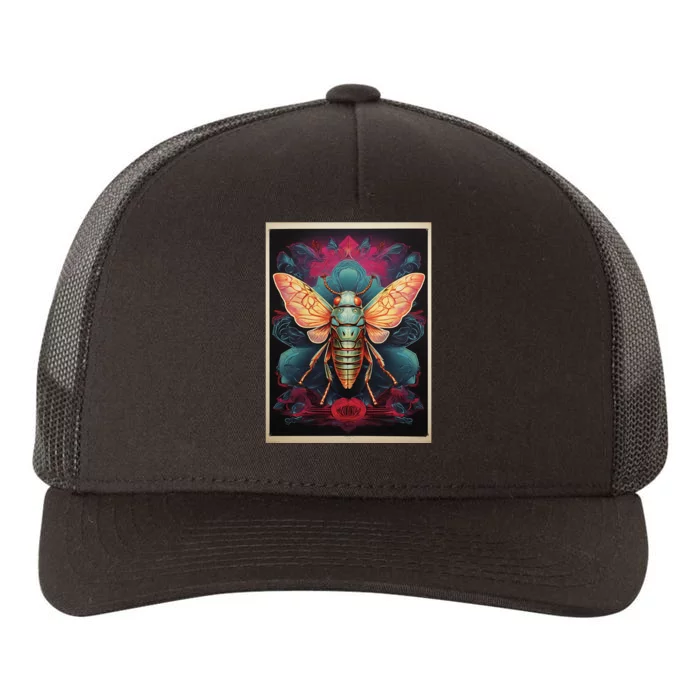 Cicada 2024 Invasion Double Emergence Yupoong Adult 5-Panel Trucker Hat