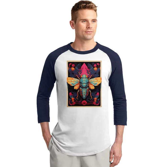 Cicada 2024 Invasion Double Emergence Baseball Sleeve Shirt