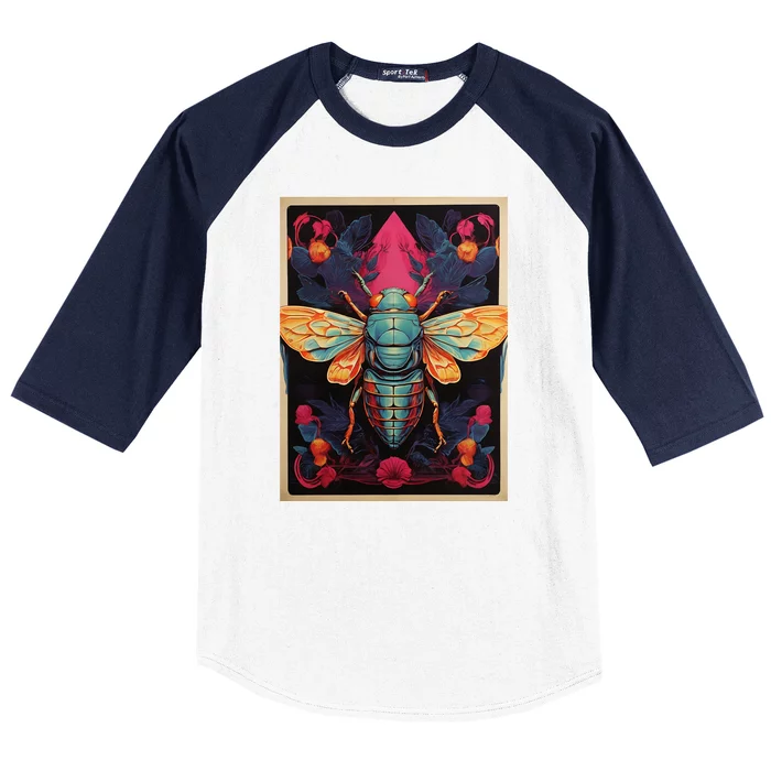 Cicada 2024 Invasion Double Emergence Baseball Sleeve Shirt