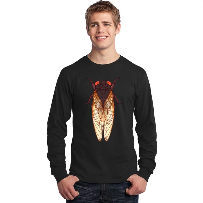 Cicada 2024 Invasion Emergence Swarm Brood Xiii Xix Tall Long Sleeve T-Shirt