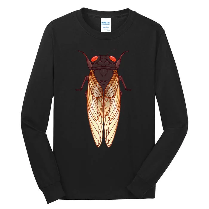 Cicada 2024 Invasion Emergence Swarm Brood Xiii Xix Tall Long Sleeve T-Shirt