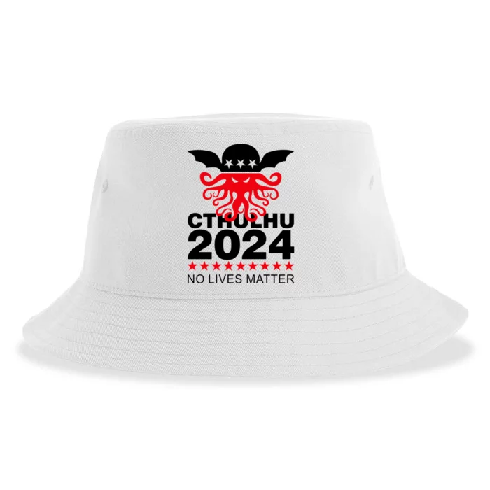 Cthulhu 2024 No Lives Matter Sustainable Bucket Hat