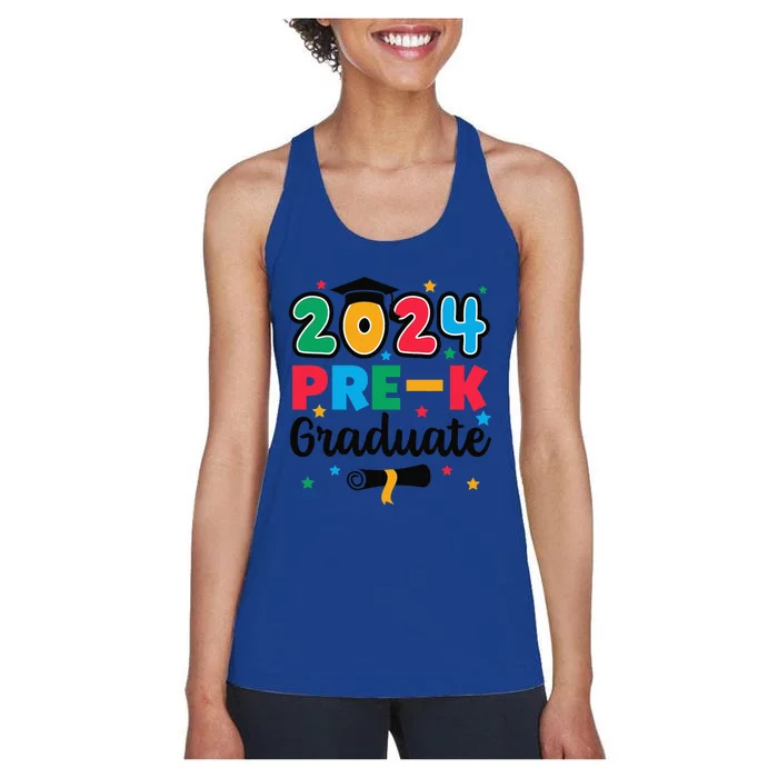 Class 2024 Prek Graduate Preschool Graduation Summer Women's Racerback Tank