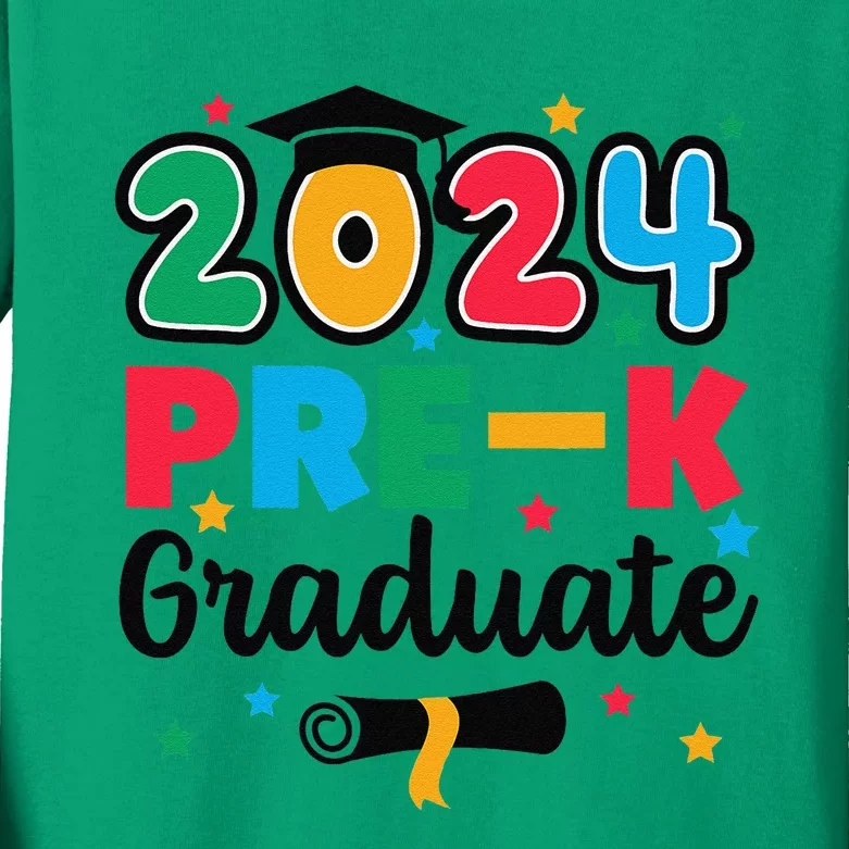 Class 2024 Prek Graduate Preschool Graduation Summer Kids Long Sleeve Shirt