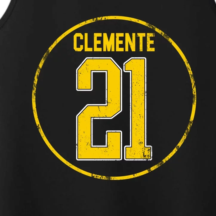 Clemente 21 Pittsburgh Performance Tank