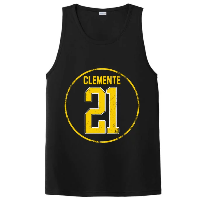 Clemente 21 Pittsburgh Performance Tank