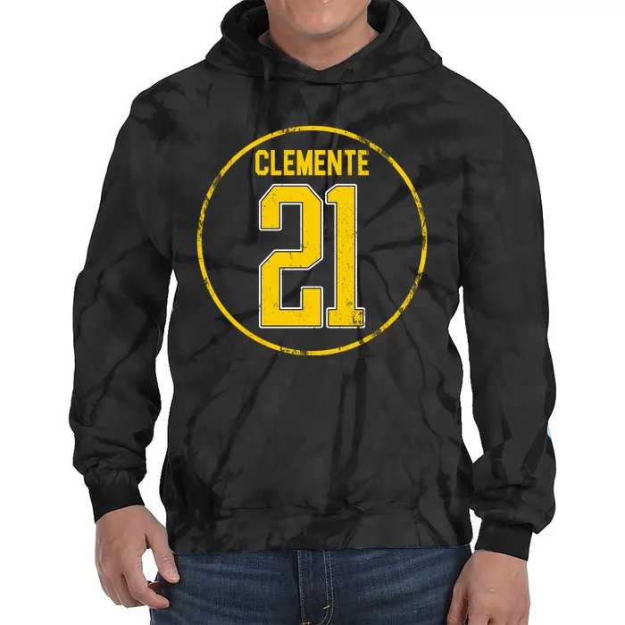 Clemente 21 Pittsburgh Tie Dye Hoodie